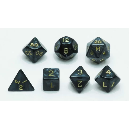 Dobbelstenen Set Grijs Marmer/Parelmoer Dobbelstenen Set Grijs Marmer/Parelmoer