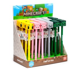 Minecraft Fijnschrijver Pen Siliconen Top (Varken/Bij/Zombie/Skelet) Minecraft Fijnschrijver Pen Siliconen Top (Varken/Bij/Zombie/Skelet)