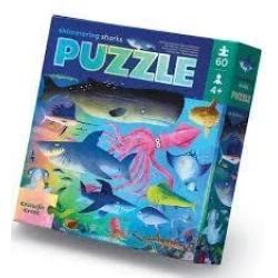 60 Pcs Foil Puzzle/Shimmering Shark New! 60 Pcs Foil Puzzle/Shimmering Shark New!