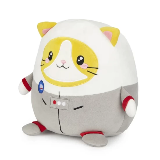 Kinderkussenfluffy Astrocatwit/Grijspolyester