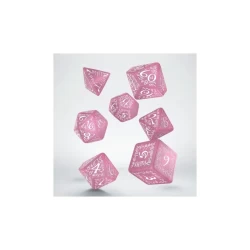 Elvish Shimmering Pink And White Dice Set Elvish Shimmering Pink And White Dice Set