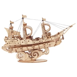 Robotime 3D Houten Puzzel Sailing Ship Tg305 20×46X12Cm