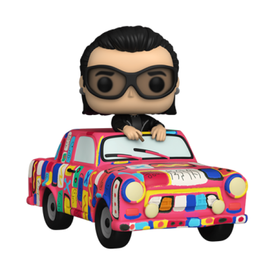 U2 Pop! Rides Super Deluxe Vinyl Figure Ab Car With Bono 15 Cm