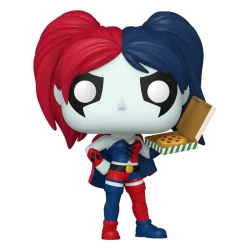 Dc Comics: Harley Quinn Takeover Pop! Heroes Vinyl Figure Harley With Pizza 9 Cm
