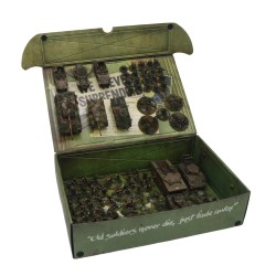 Bolt Action Army Box With Two Plates For Magnetically-Based Miniatures Bolt Action Army Box With Two Plates For Magnetically-Based Miniatures
