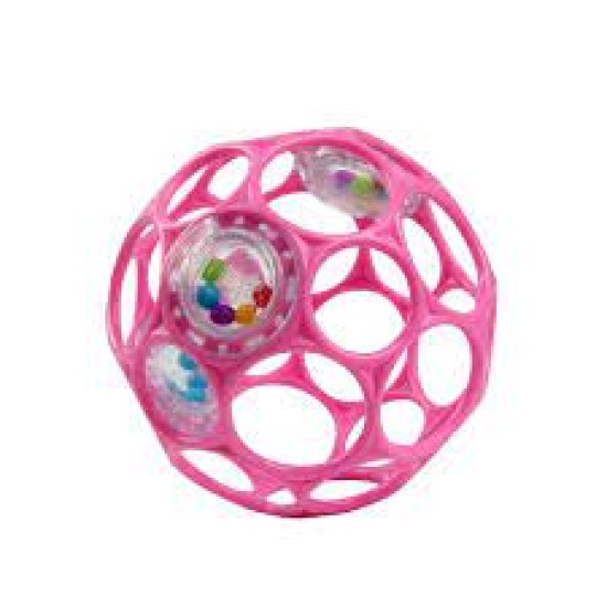 Oball Rattle Easy-Grasp Toy - Pink