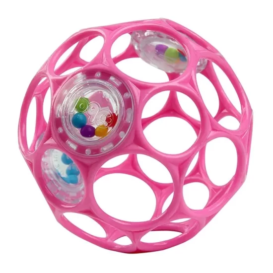 Oball Rattle Easy-Grasp Toy - Pink