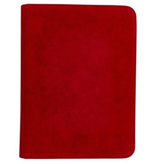 Up - Vivid Deluxe 9-Pocket Zippered Pro-Binder: Red