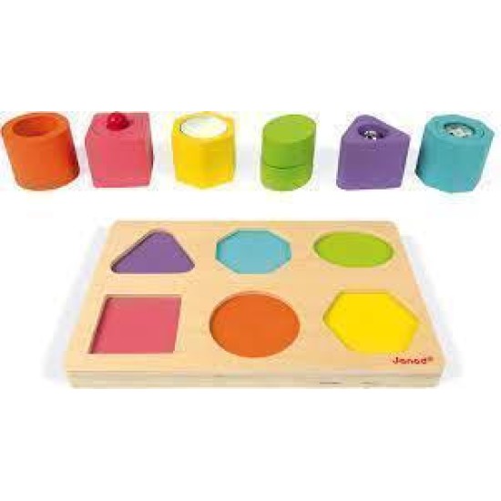 Janod I Wood - Vorm En Geluid Puzzel