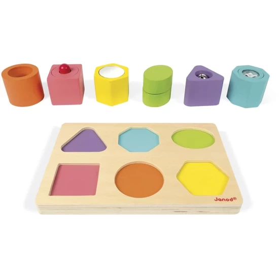 Janod I Wood - Vorm En Geluid Puzzel Janod I Wood - Vorm En Geluid Puzzel