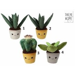 Take Me Home Knuffel Pluche - Aloe Vera Plant Stippen 45Cm