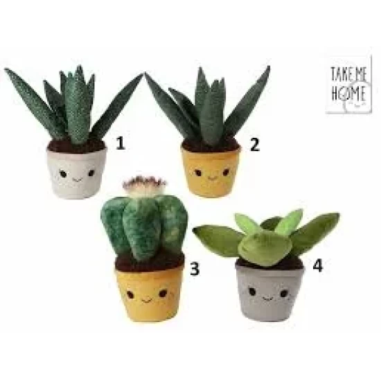 Take Me Home Knuffel Pluche - Aloe Vera Plant Stippen 45Cm