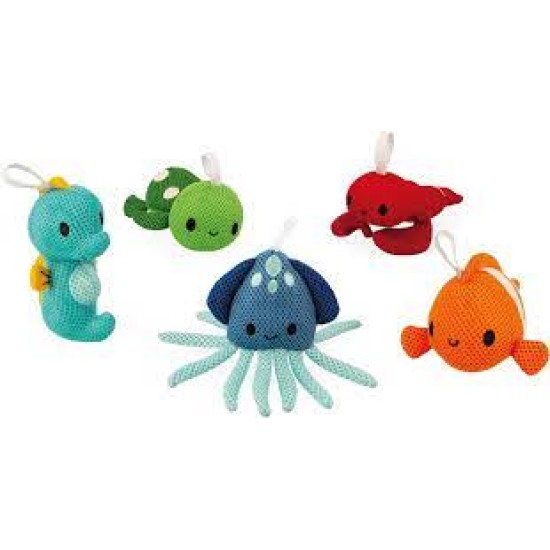 Janod Badspeelgoed – Badvriendjes Spons Zeeschuim