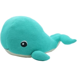 Cute Since 1999 - Katoenen Knuffel Walvis - Aquagroene Walvis Speelgoed- Baby Knuffel - 38Cm