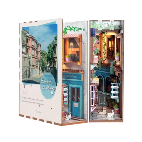 Tonecheer Diy Book Nook Island Of Love Tq105 182X8X245Cm