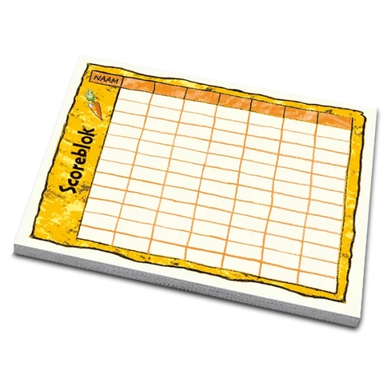 Scoreblokken Konijnenhokken Drie Stuks - Dobbelspel