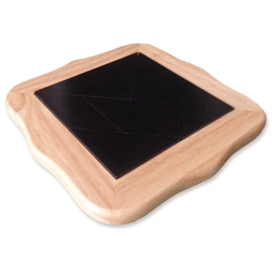 Tangram Solidwood Blank.m.zw.stenen 22Cm
