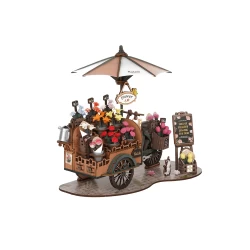 Robotime Diy 3D Houten Modelbouwpakket Blossom Cart Tgs03 242×163X21Cm
