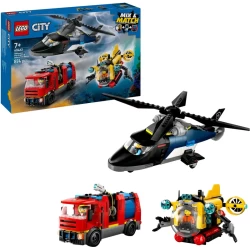 Lego City 60462 Helikopter Brandweerauto En Onderzeeer Remix