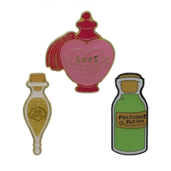 Harry Potter Limited Edition Potions Triple Pin Badge Set