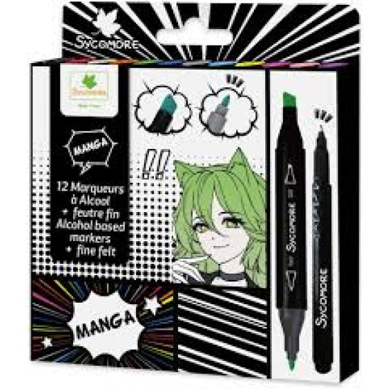 Alchool Markers X10 +1 Fineliner