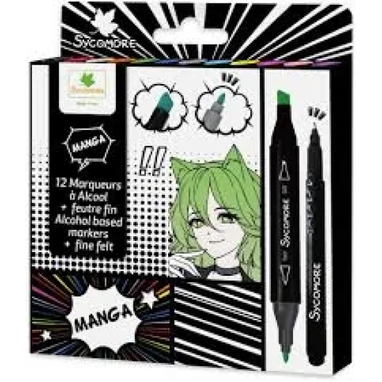 Alchool Markers X10 +1 Fineliner Alchool Markers X10 +1 Fineliner