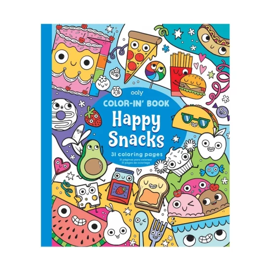 Ooly – Color-In Book: Happy Snacks