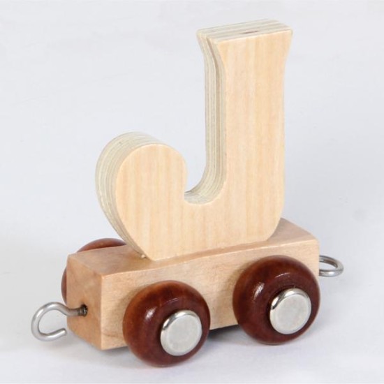 Small Foot - Houten Lettertrein - J Small Foot - Houten Lettertrein - J