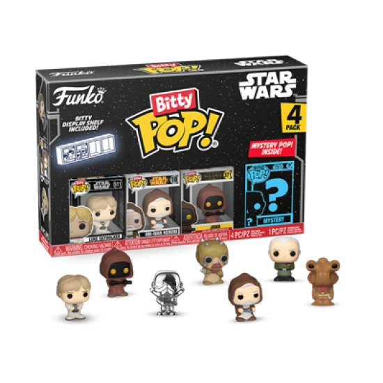 Star Wars Bitty Pop! Vinyl Figure 4-Pack Luke 25 Cm