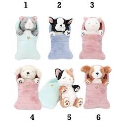 Topmodel Knuffel Honden & Katten In Slaapzak Topmodel Knuffel Honden & Katten In Slaapzak