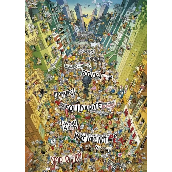 Puzzel Protest Comic 2000 Heye 29820