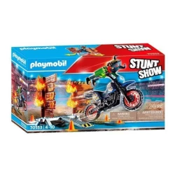 Playmobil Stuntshow Motor Met Vuurmuur - 70553 Playmobil Stuntshow Motor Met Vuurmuur - 70553