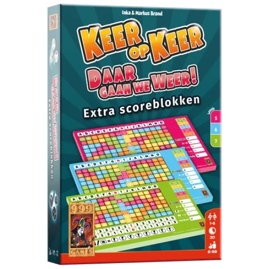 Scoreblokken Keer Op Keer (3 Stuks) Level 5 6 En 7