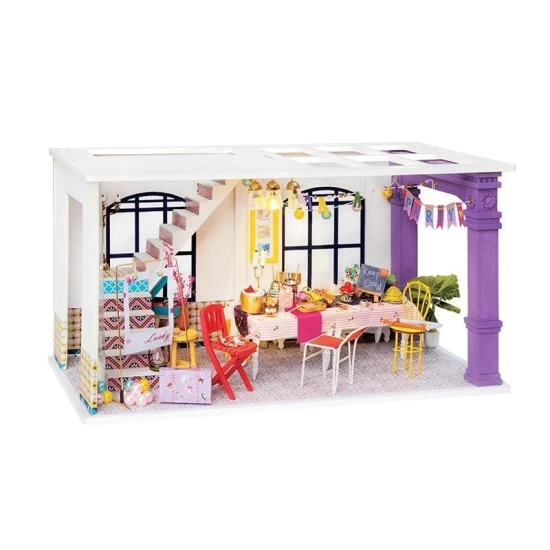 Robotime Diy Huisje Party Time Dgf03 30X15X16.5Cm