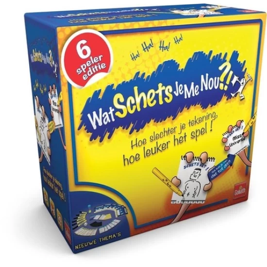 Wat Schets Je Me Nou?! 6 Spelers – Kleine Verpakking