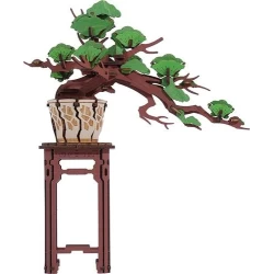 Robotime Diy 3D Houten Modelbouwpakket Evergreen Pine Bonsai Tg510 20105X23Cm