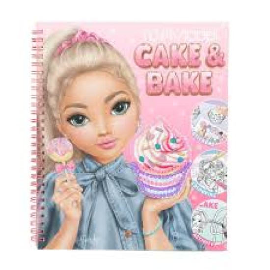 Topmodel Cake & Bake Kleurboek Met Pailletten