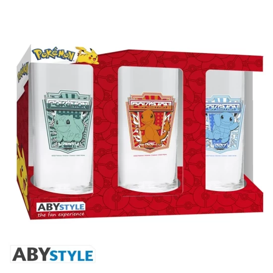 Pokemon - 3 Glass Set X2