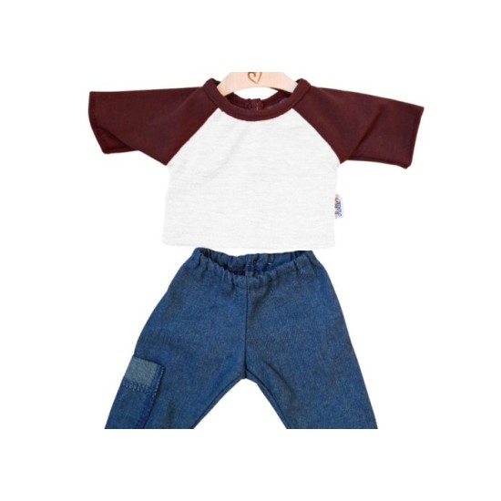 Poppenbroek En -Shirt Grijs/Groen