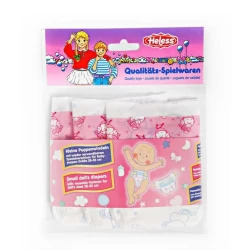 Poppenluiers Roze - 3St 28-35 Cm