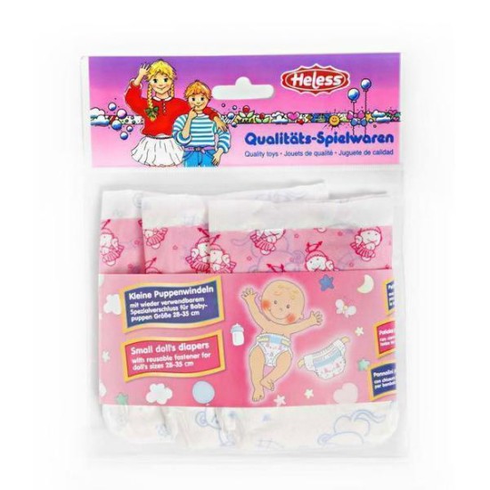 Poppenluiers Roze - 3St 28-35 Cm Poppenluiers Roze - 3St 28-35 Cm