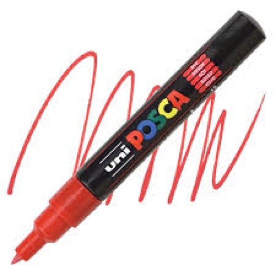 Posca Verfmarker (Conisch) Extra Fijn: Rood