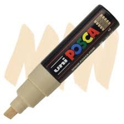 Posca Verfmarker (Schuine Punt) Dik: Beige Posca Verfmarker (Schuine Punt) Dik: Beige