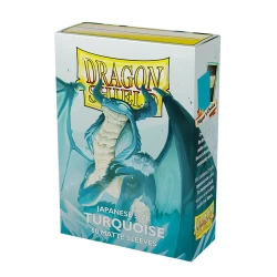 Dragon Shield Japanese Size Matte Sleeves Turquoise 'Yadolom' (60 Sleeves) Dragon Shield Japanese Size Matte Sleeves Turquoise 'Yadolom' (60 Sleeves)