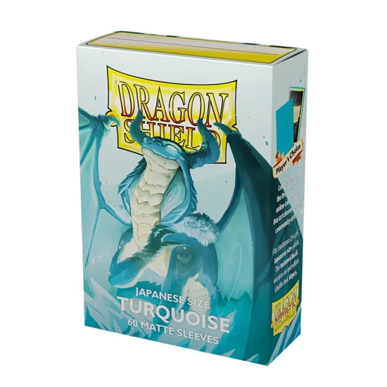 Dragon Shield Japanese Size Matte Sleeves Turquoise 'Yadolom' (60 Sleeves) Dragon Shield Japanese Size Matte Sleeves Turquoise 'Yadolom' (60 Sleeves)