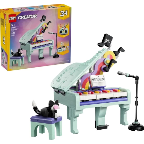 Lego Creator 31392 Decoratieve Piano Met Kat Lego Creator 31392 Decoratieve Piano Met Kat
