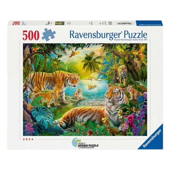 Tiger Family In The Oasis (500)