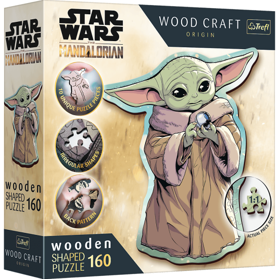 Trefl 160 Wooden Shaped Puzzles - Grogu / Lucasfilm Star Wars The Mandalorian Fsc Mix 70% Trefl 160 Wooden Shaped Puzzles - Grogu / Lucasfilm Star Wars The Mandalorian Fsc Mix 70%