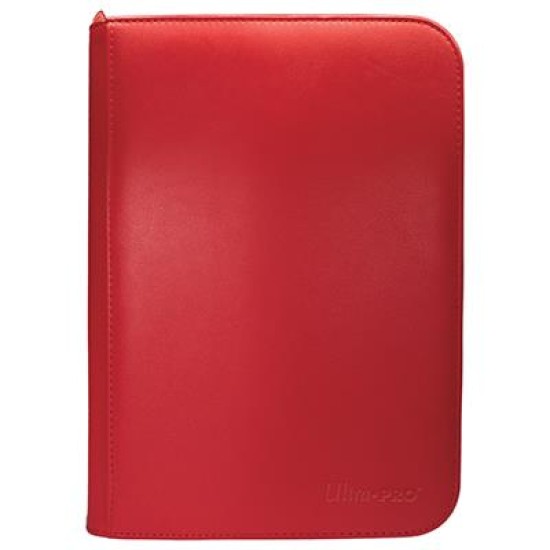 Pro-Binder Zippered 4-Pocket Vivid Red