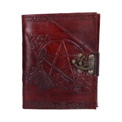 Nemesis Now Lockable Pentagram Leather Emboss Journal
